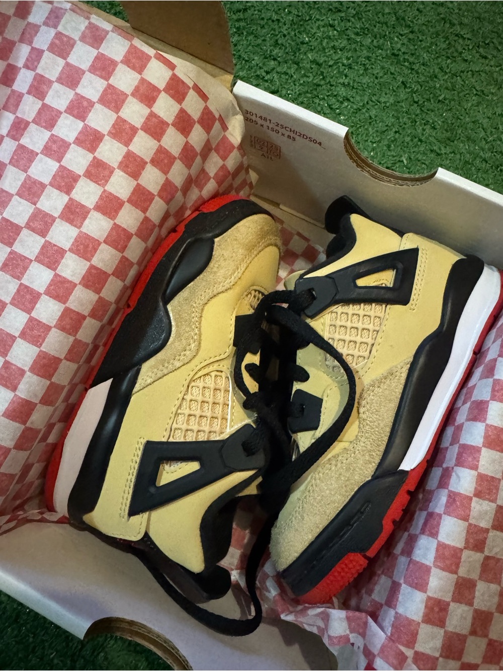 Jordan Kids Sneakers Box Red Green White